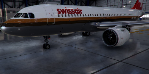 Livery Airbus A320neo 80s Swissair HB-ABC / 8k