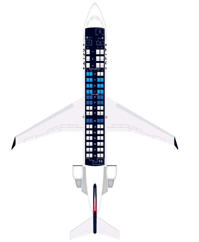 CRJ-700 Cabin Layout for Delta Connection/Endeavor/SkyWest » Microsoft ...
