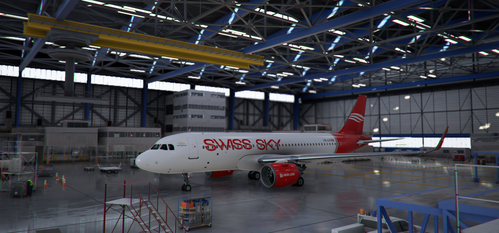 FLYWOH A320neo Swiss Sky - FlyByWire A32NX Paint