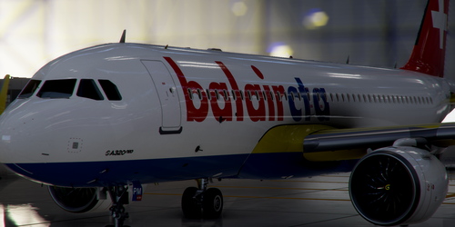Livery Airbus A320neo BalairCTA Airlines HB-IPM / 8k