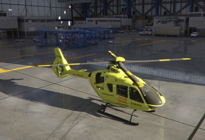 H135 Yorkshire Air Ambulance Helicopter & Nostell Air Support Base Scenery, Wakefield thumbnail 3