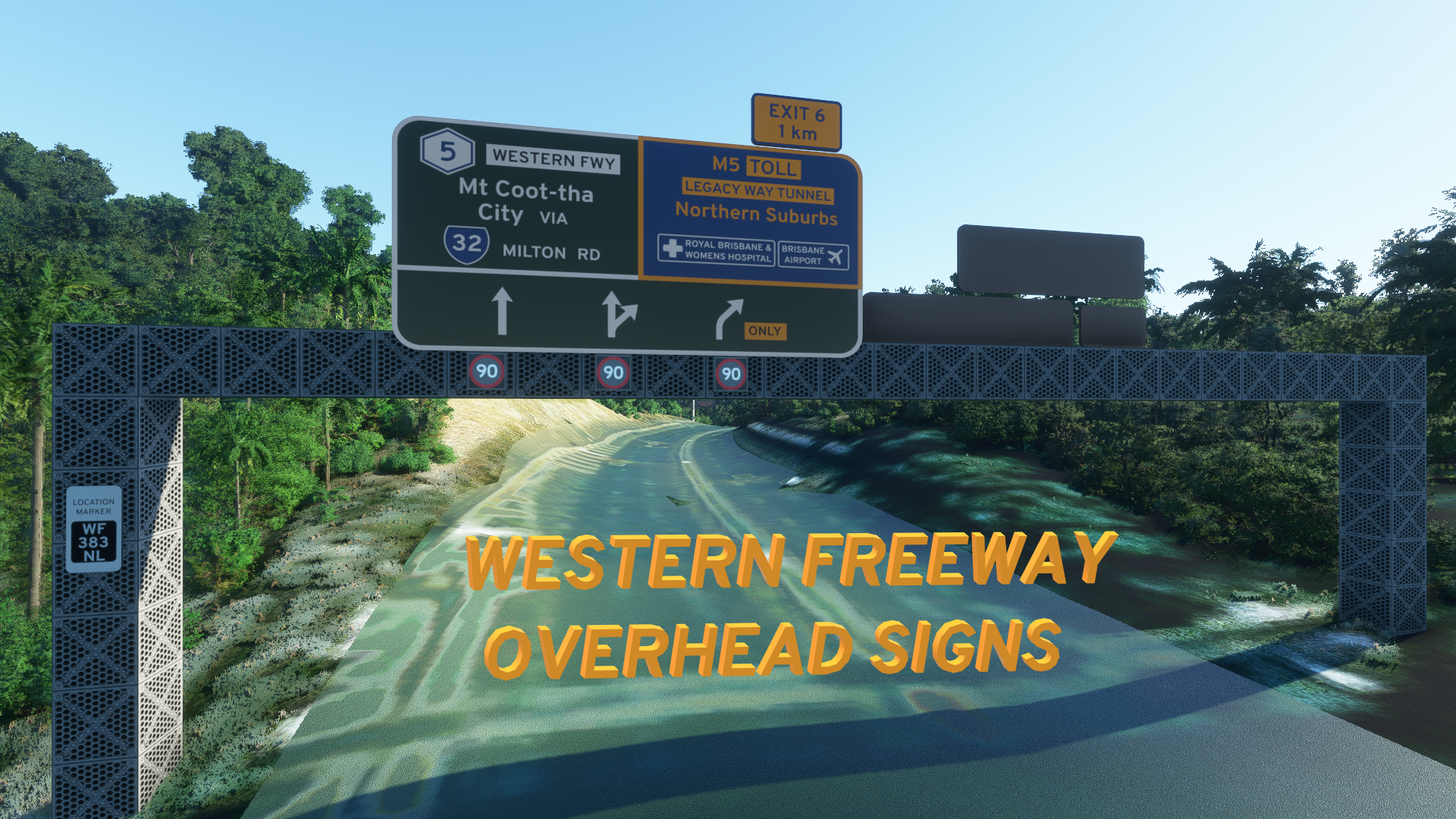 Brisbane Western Freeway Signs - Image 1