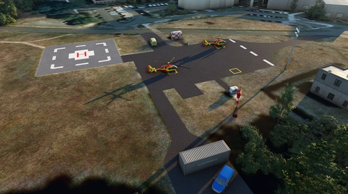 Helipad - Tours hospital
