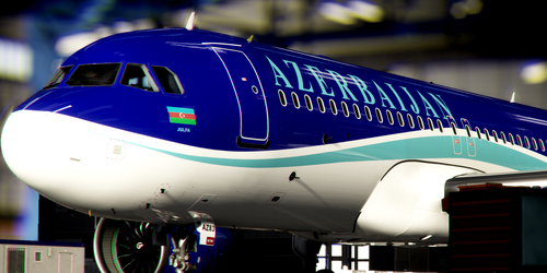 Livery Airbus A320neo Azerbaijan Airlines 4K-AZ83 / 8k