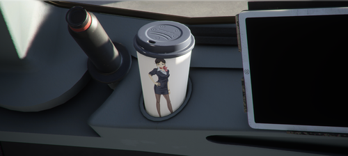 A32NX Anime Flight Attendant Coffee Cup