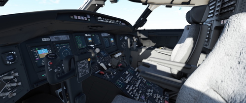 JD´s CRJ 700 Cockpit Black Creme