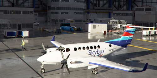 Skybus Livery for Beechcraft King Air 350i (Fictitious) 