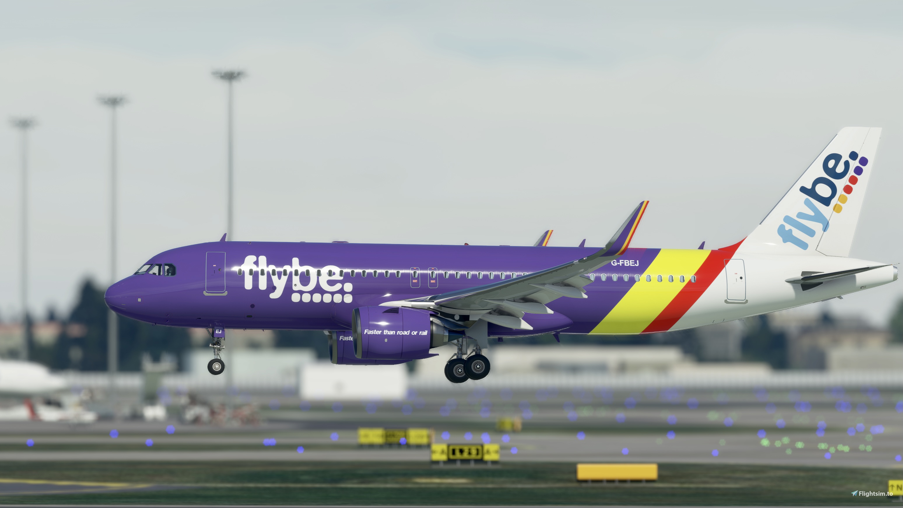 FBW A32NX - Airbus A320neo Flybe (Purple Livery) - 8K - Image 1