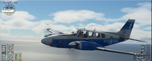 Beechcraft Baron Livery Russian Post