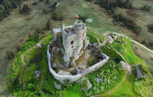Poland Castle ruins in Mirow