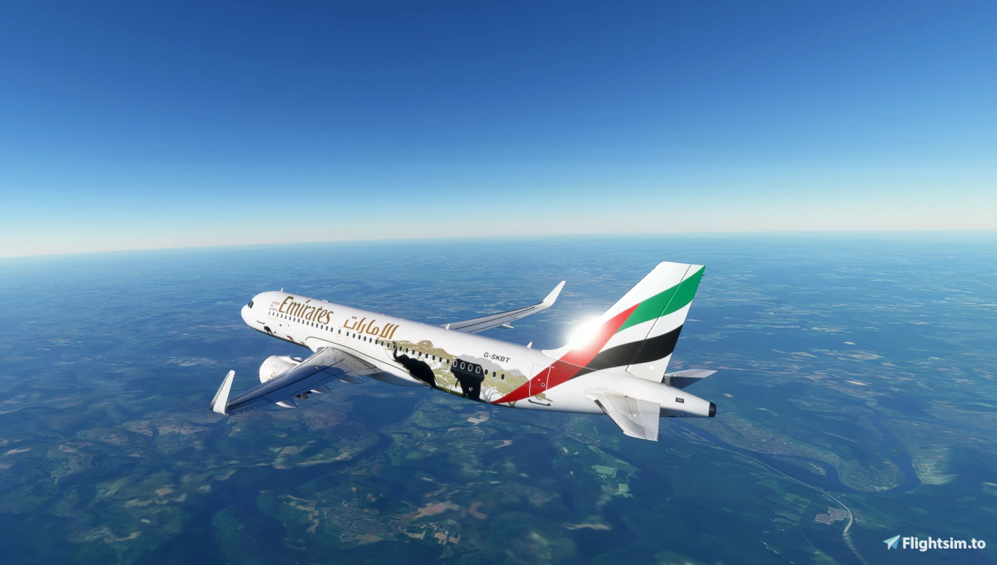 [A32NX] Airbus A320neo - Emirates Wildlife - Image 1