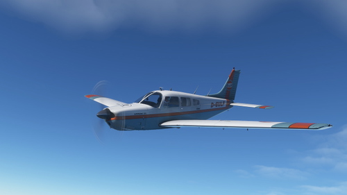 JustFlight Piper PA28R Arrow III - Livery "D-GULF" (fictional)