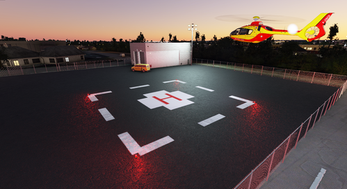 Helipad - Le Mans hospital
