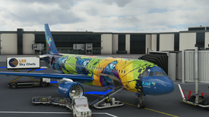Airbus A320neo fictional Azul "Ararinha Azul" livery 4K thumbnail 3