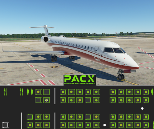 CRJ-550 Cabin Layout for PACX
