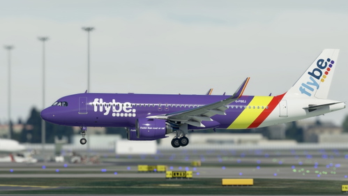 Airbus A320neo Flybe (Purple Livery) - 8K