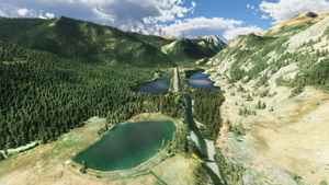 Castle Lakes airstrip, Colorado, USA (CD32) thumbnail 4
