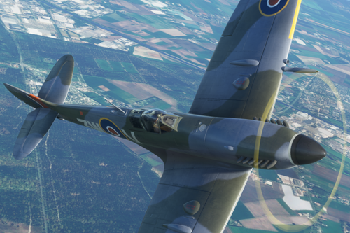 Supermarine Spitfire Mk IX, PH-FVE, RAF (Dutch) 322 Squadron, 3W-V s/n TB885