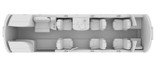 Citation CJ4 CabinLayout for SLC