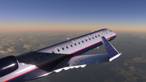 Aerosoft CRJ-700 United Express Battleship Grey N511MJ thumbnail 5