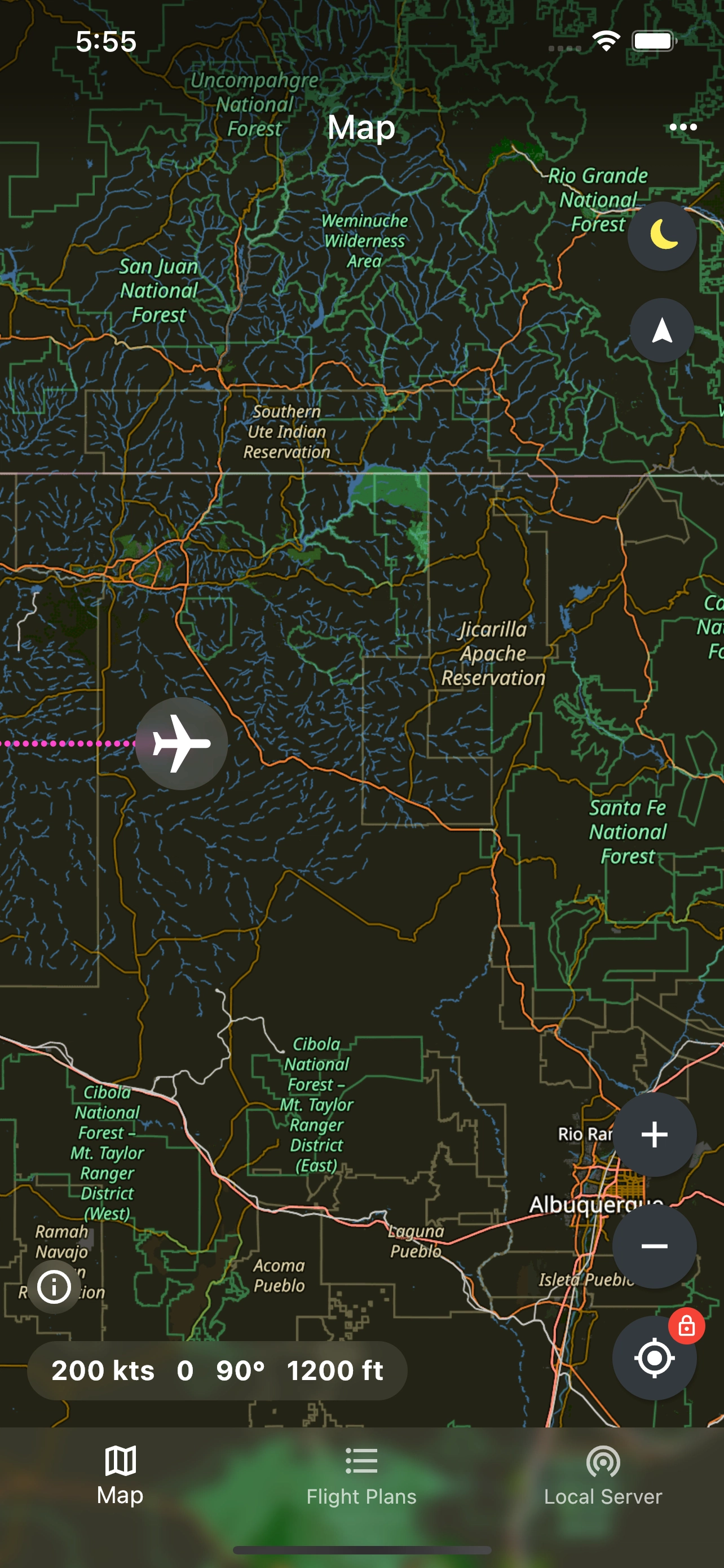 FS Pilot - Moving Map with Teleport - Android client - Image 1