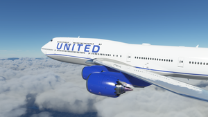 United Airlines Boeing 747 (Mirrored) - 8K thumbnail 4
