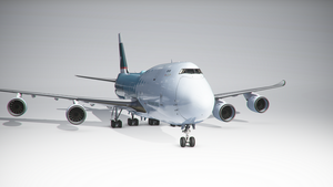 Boeing 747-8F Cathay Pacific Cargo Hong Kong Trader (4k, historical) - no logo mirroring thumbnail 1