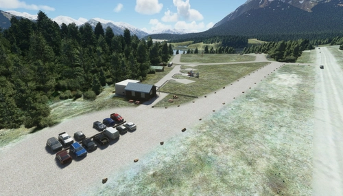 Cline River Heliport base for Rockies Heli Canada - CRR5