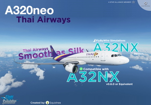 [A32NX] Airbus A320neo Thai Airways (8K) thumbnail 1