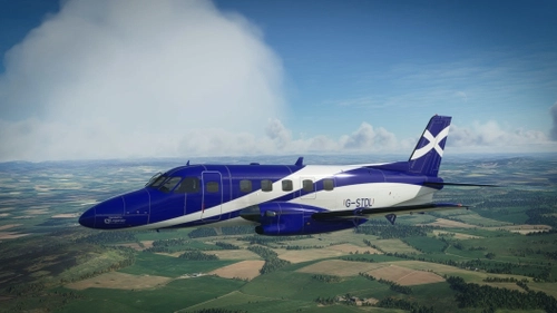 NextGen Simulations EMB-110 Bandeirante Loganair Blue