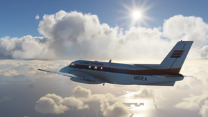 NextGen Simulations EMB-110 Bandeirante United Express "Rainbow" N110EA thumbnail 4