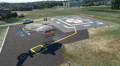 Helipad - Clermont-Ferrand hospital