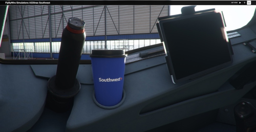 (A32NX) Southwest Airlines Coffee Cups
