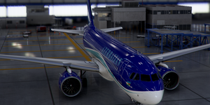 [A32NX] FlyByWire | Airbus A320neo Azerbaijan Airlines 4KAZ83 in 8k Livery thumbnail 6