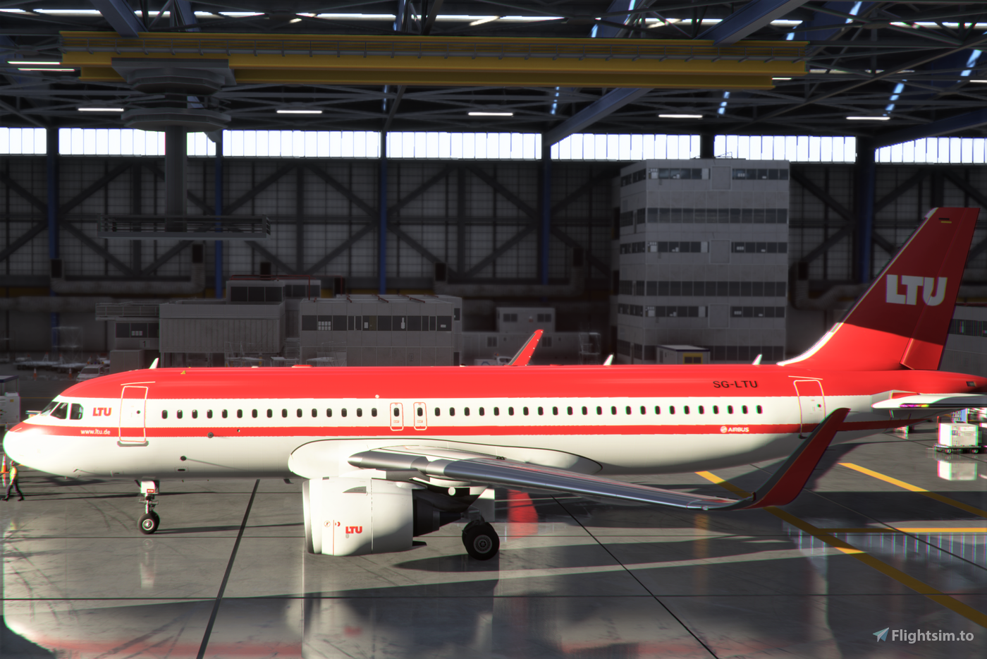 [A32NX] Airbus A320 NX LTU Red Roof (FlyByWire) for Microsoft Flight