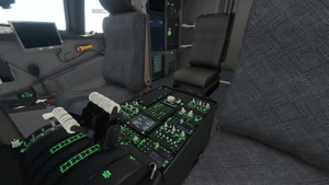 Boeing B747-8i Cockpit - Black-Grey with Green lighting thumbnail 4