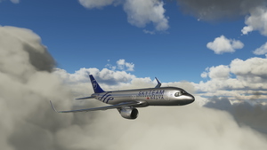 A320 Delta Airlines Skyteam silver livery 8K thumbnail 8