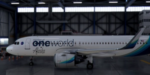 [A32NX] Airbus A320neo One World Alaska Airlines N487AS in 8k thumbnail 2