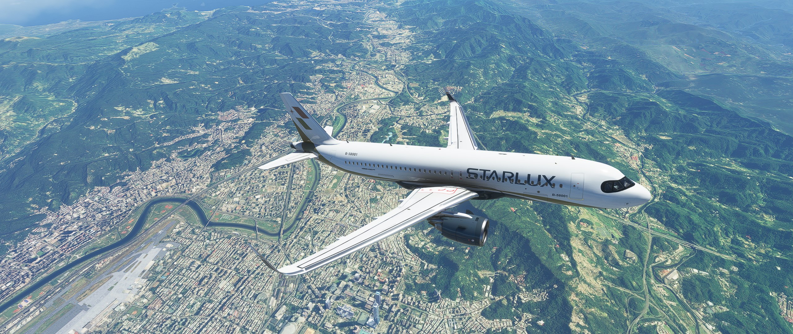 [A32NX] Fictional Airbus A320neo Livery for STARLUX in 8K - Image 1