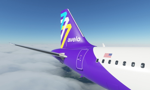 Avelo Airlines Livery for Asobo A320neo