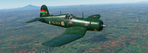 milviz corsair 7Q-NYA Chewa green