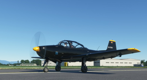 Piaggio P.149 D-EOBU all black