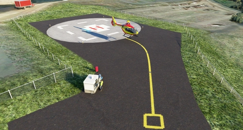 Helipad - Limoges hospital