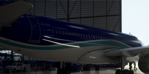 [A32NX] FlyByWire | Airbus A320neo Azerbaijan Airlines 4KAZ83 in 8k Livery thumbnail 5