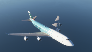 Boeing 747-8F Cathay Pacific Cargo Hong Kong Trader (4k, historical) - no logo mirroring thumbnail 5