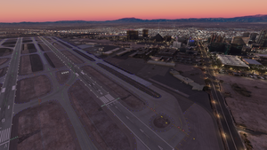 Las Vegas McCarran Sunrise Landing (KLAS) A320/A32NX thumbnail 3