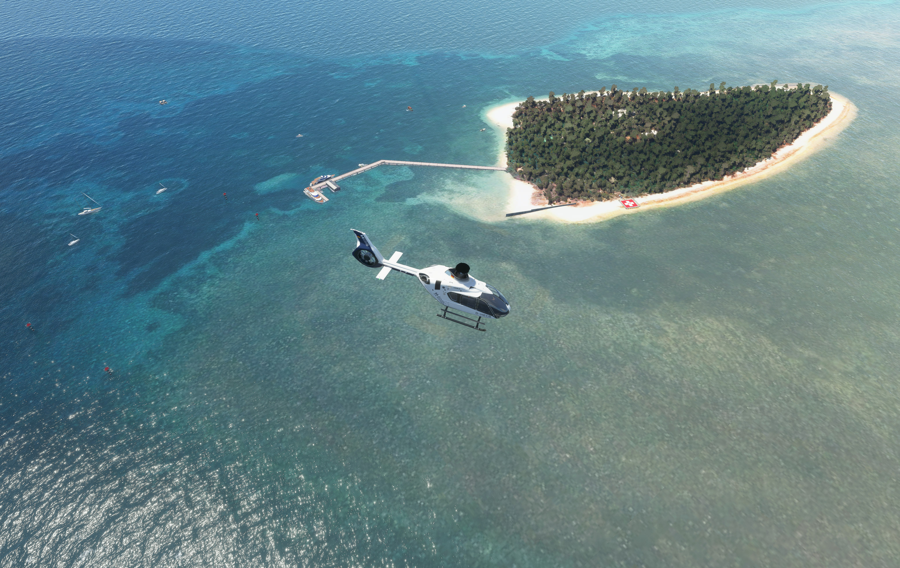 Green Island, Great Barrier Reef and Cairns Helipads + Scenery - Image 1