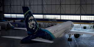 [A32NX] Airbus A320neo Alaska Airlines N362VA in 8k thumbnail 5