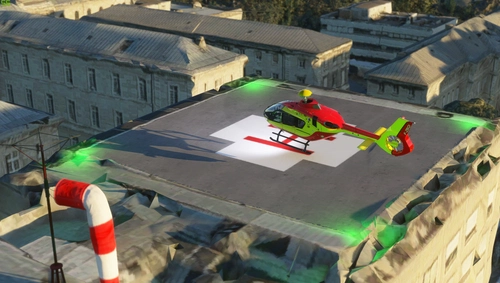Heliport - CH Hôpital Lariboisière , PARIS , FRANCE ,AP-HP HPLR