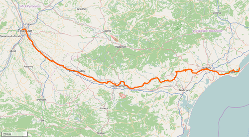 Flight Plan: Le Canal du Midi (plan de vol) - The Canal du Midi 